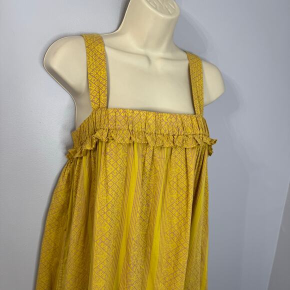 Cleobella Melani Shoulder-Tie Organic Cotton Ankle Midi Dress Beach Vacation XS - Picture 6 of 11